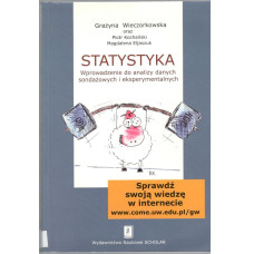 Statystyka : wprowadzenie do analizy danych sondażowych i eksperymentalnych