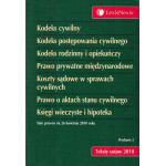Kodeks cywilny. Kodeks postępowania cywilnego. Kodeks rodzinny i opiekuńczy. Prawo prywatne międzynarodowe. Koszty sądowe w sprawach cywilnych. Prawo o aktach stanu cywilnego.