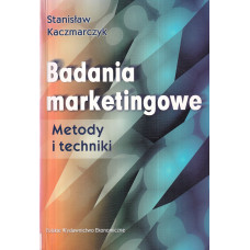 Badania marketingowe : metody i techniki