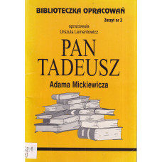 "Pan Tadeusz" Adama Mickiewicza