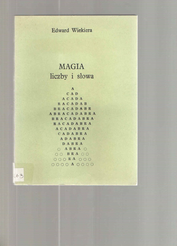 Magia liczby i słowa