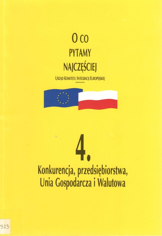 Konkurencja, przedsiębiorstwa, Unia Gospodarcza i Walutowa