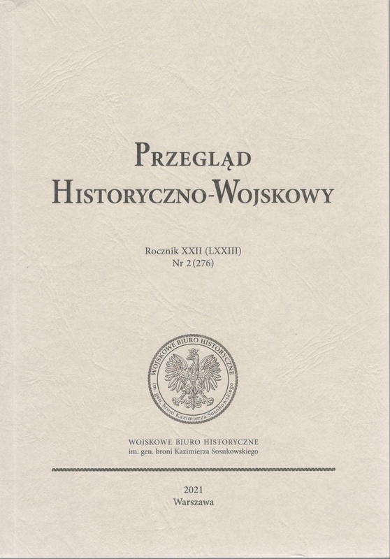 Przegląd Historyczno-Wojskowy Rocznik XXII (LXXIII), nr 2 (276)