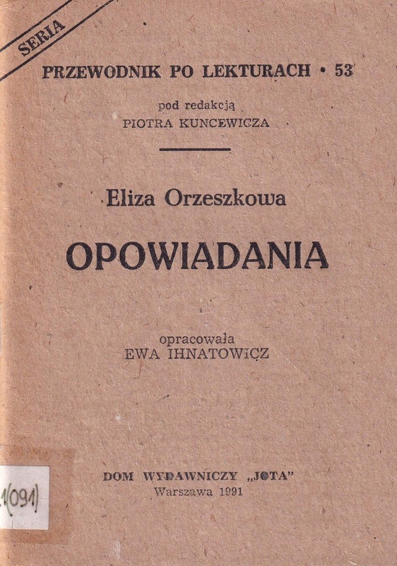 Eliza Orzeszkowa "Opowiadania"