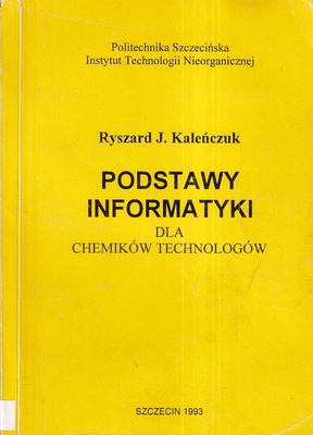 Podstawy informatyki dla chemików technologów