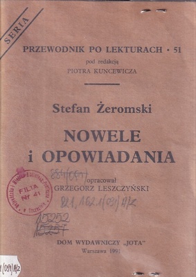 Stefan Żeromski "Nowele i opowiadania"