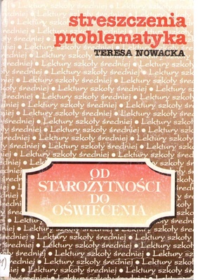 Od starożytności do oświecenia