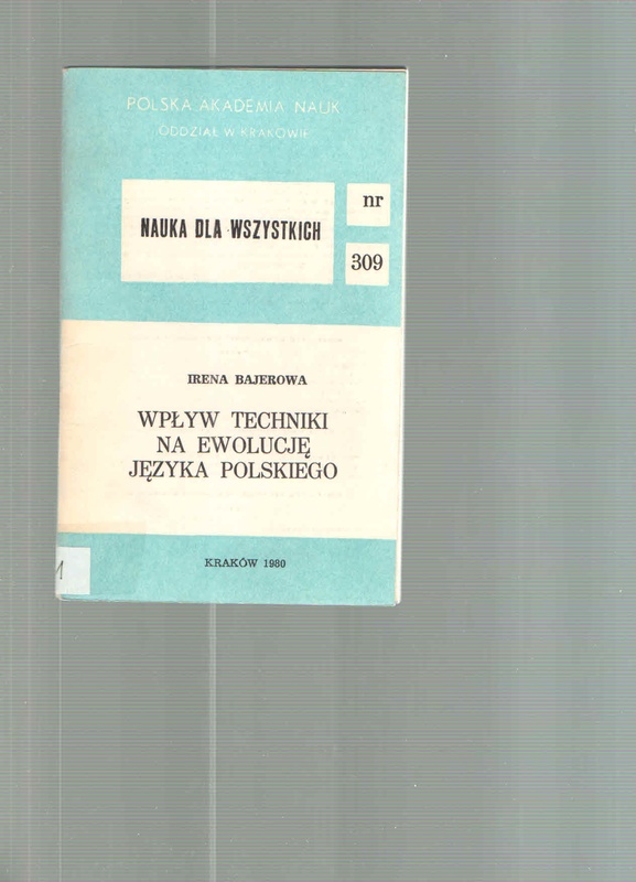 Wpływ techniki na ewolucję języka polskiego