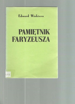 Pamiętnik faryzeusza