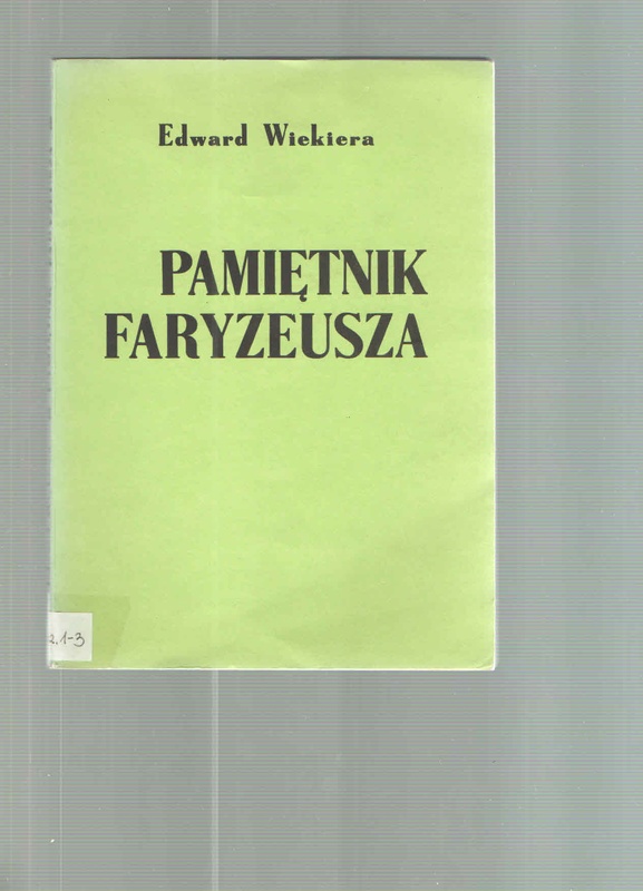 Pamiętnik faryzeusza