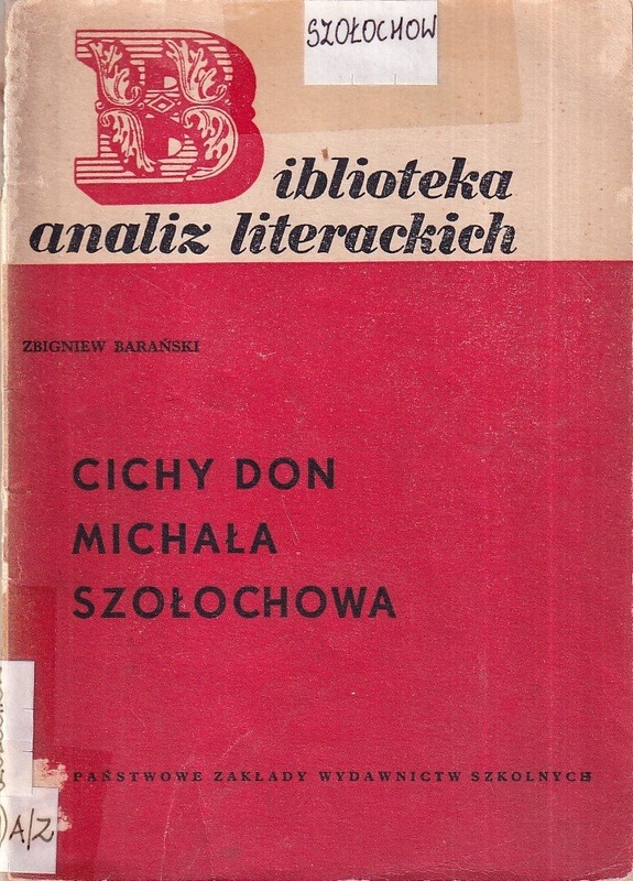 "Cichy Don" Michała Szołochowa