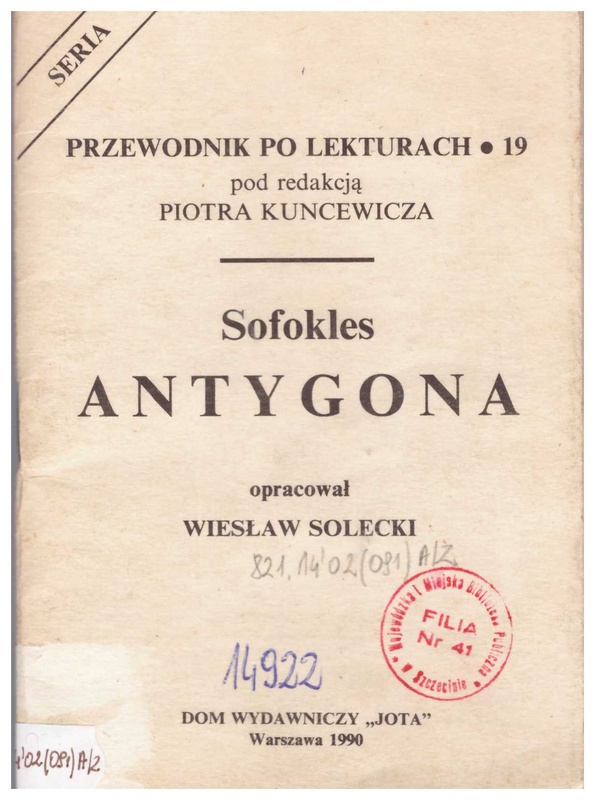 Sofokles "Antygona"