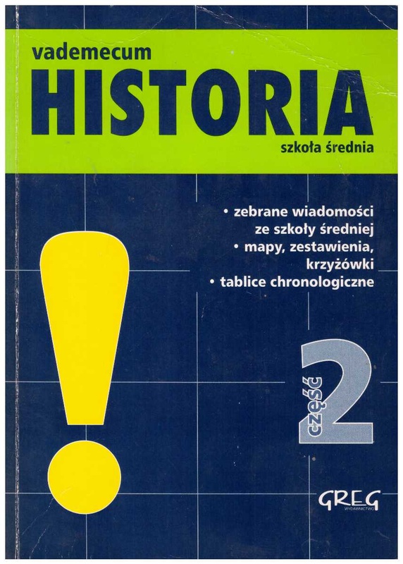 Historia : vademecum : szkoła średnia : lata 1918-1939, II wojna światowa, Polska i świat 1945-1990, kultura od starożytności po dzieje współczesne. Cz. 2