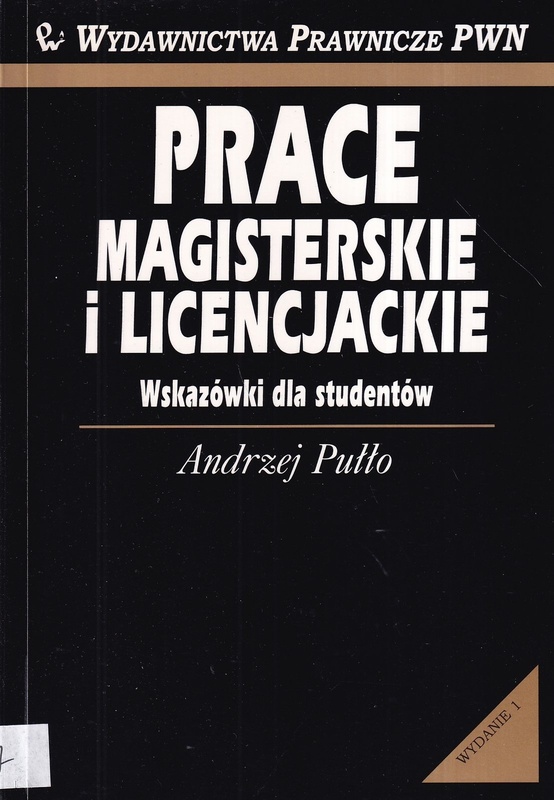 Prace magisterskie i licencjackie : wskazówki studentów