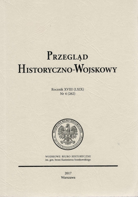 Przegląd Historyczno-Wojskowy Rocznik XVIII (LXIX), nr 4 (262)