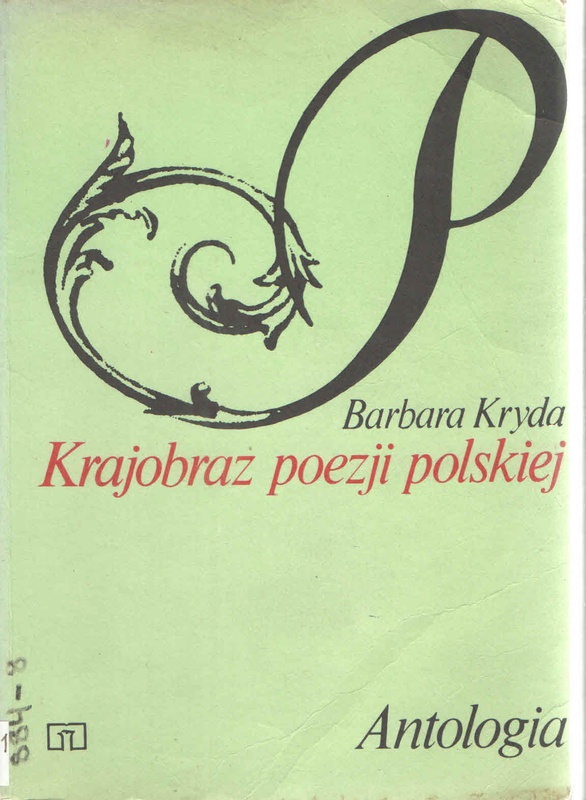 Krajobraz poezji polskiej : antologia