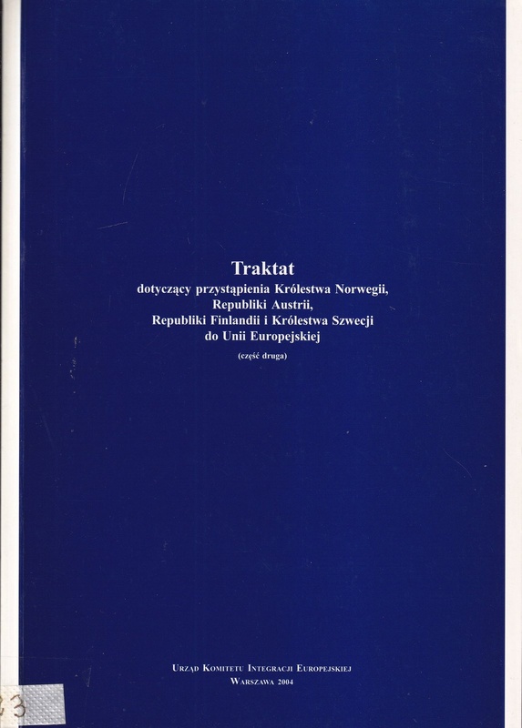 Traktat dotyczący przystąpienia Królestwa Norwegii, Republiki Austrii, Republiki Finlandii i Królestwa Szwecji do Unii Europejskiej