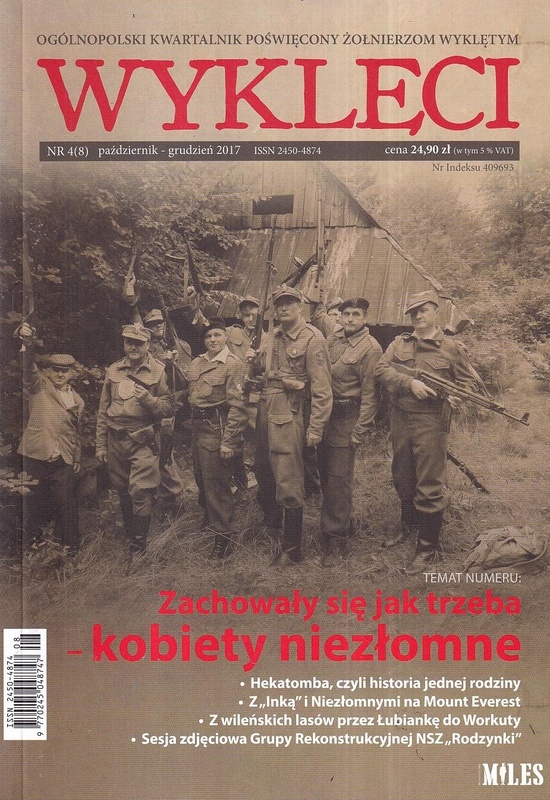 Wyklęci : ogólnopolski kwartalnik poświęcony żołnierzom wyklętym.  Nr 4(8) / 2017