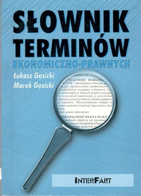 Słownik terminów ekonomiczno-prawnych