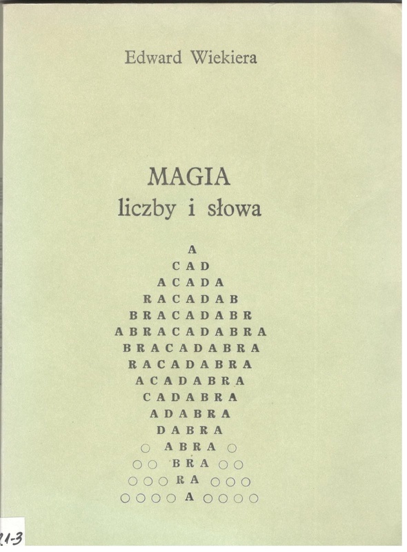 Magia liczby i słowa