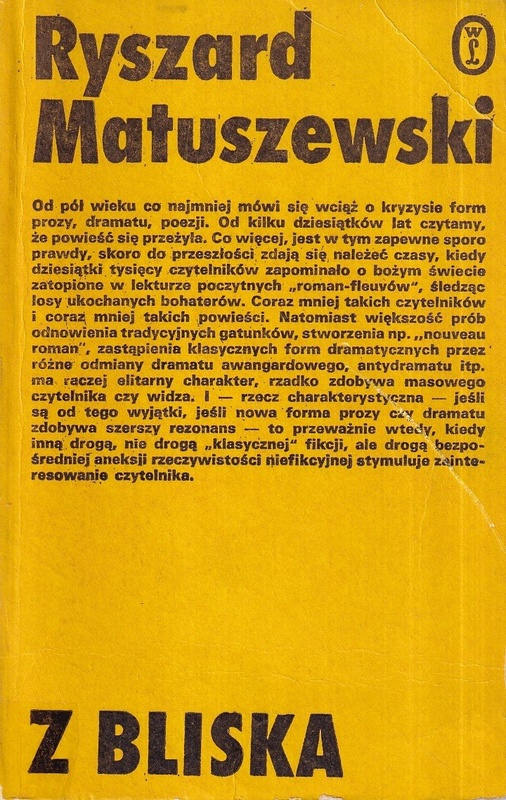 Z bliska : szkice literackie