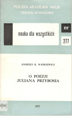 O poezji Juliana Przybosia