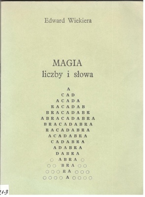 Magia liczby i słowa