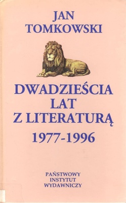 Dwadzieścia lat z literaturą : 1977-1996