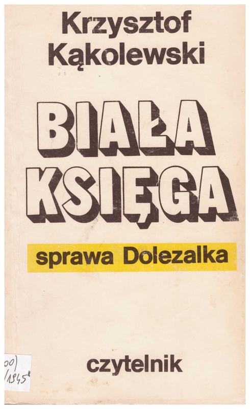 Biała księga : sprawa Dolezalka