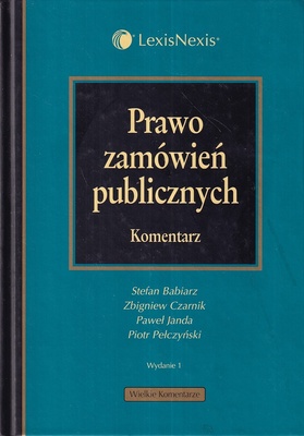 Prawo zamówień publicznych : komentarz