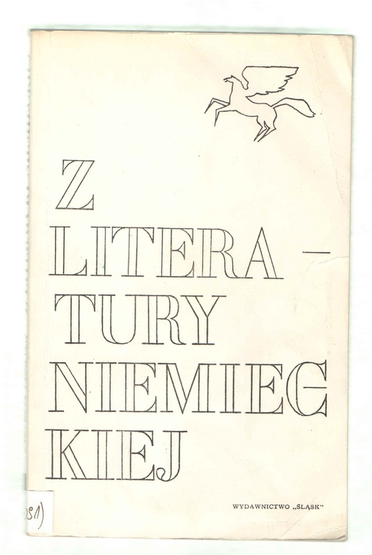 Z literatury niemieckiej : doświadczenia - inspiracje - propozycje