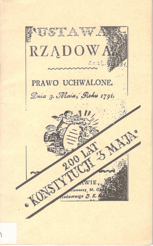 Ustawa rządowa : prawo uchwalone dnia 3 maia, roku 1791