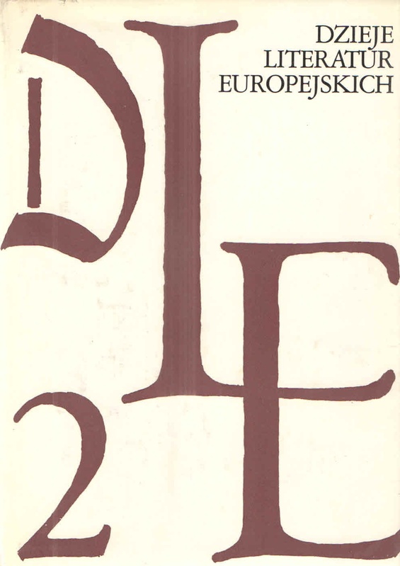 Dzieje literatur europejskich. [T.] 2, Cz. 2