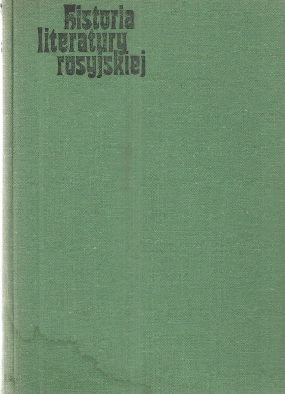 Historia literatury rosyjskiej.. T. 2