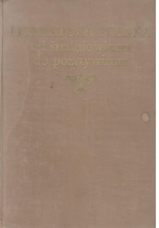 Literatura polska : od średniowiecza do pozytywizmu