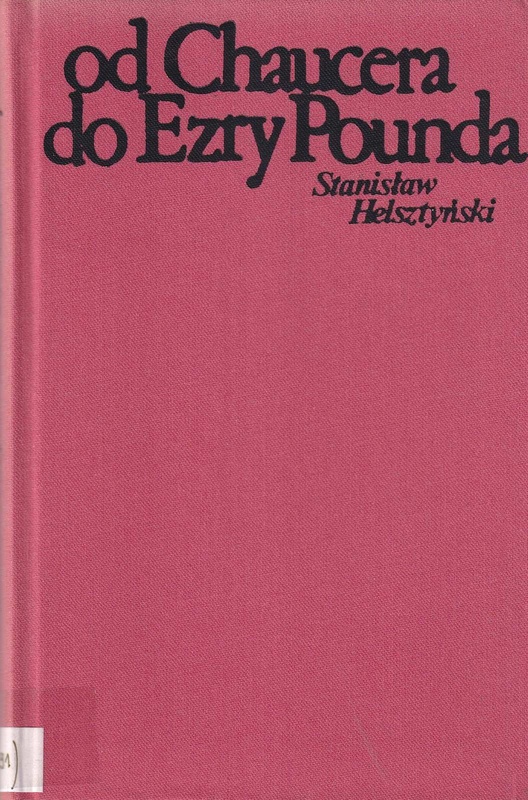 Od Chaucera do Ezry Pounda