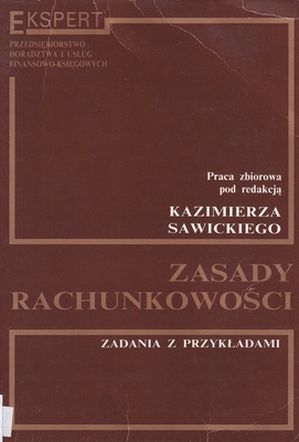 Zasady rachunkowości : zadania z przykładami