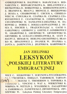 Leksykon polskiej literatury emigracyjnej