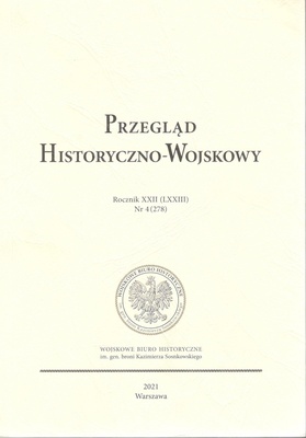 Przegląd Historyczno-Wojskowy Rocznik XXII (LXXIII), nr 4 (278)