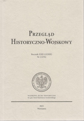 Przegląd Historyczno-Wojskowy Rocznik XXII (LXXIII), nr 2 (276)
