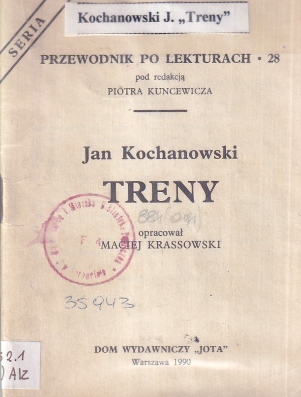 Jan Kochanowski "Treny"