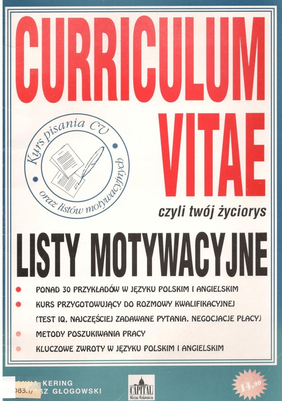 Curriculum vitae czyli Twój życiorys, listy motywacyjne