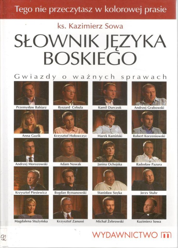 Słownik języka boskiego : gwiazdy o ważnych sprawach