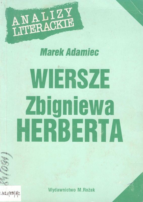 Wiersze Zbigniewa Herberta
