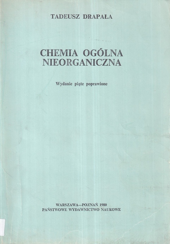 Chemia ogólna nieorganiczna