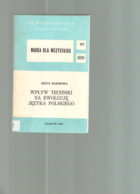 Wpływ techniki na ewolucję języka polskiego