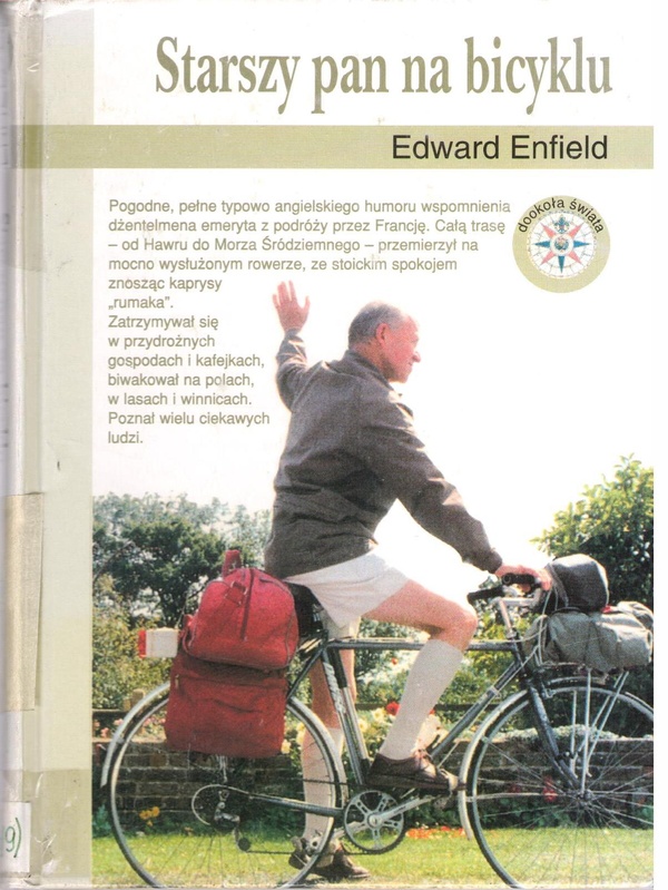 Starszy pan na bicyklu