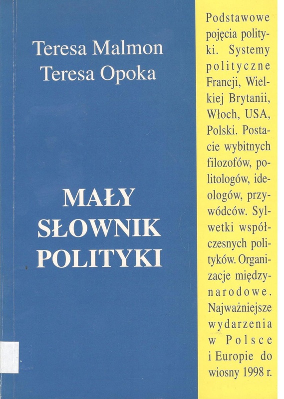 Mały słownik polityki