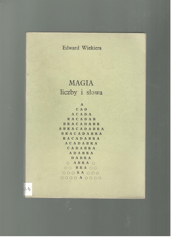 Magia liczby i słowa