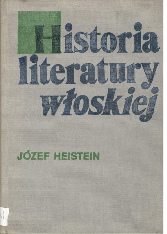 Historia literatury włoskiej : zarys